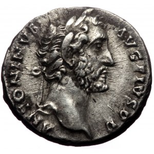 Antoninus Pius (138-161). AR, Denarius. (Silver, 3.54 g. 17 mm.) Rome.