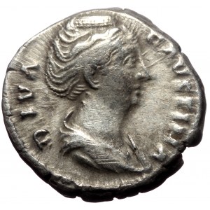 Diva Faustina I (Died 140/1) AR, Denarius. (Silver, 3.51 g. 17 mm.) Rome.