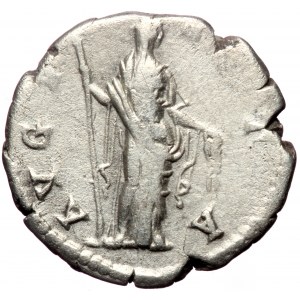Diva Faustina I (Died 140/1). AR, Denarius. (Silver, 3.28 g. 26 mm.) Rome.