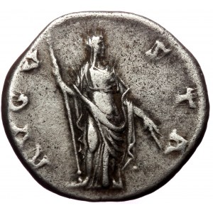 Diva Faustina (died 140/141) AR denarius, Rome