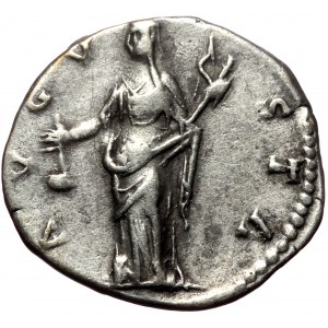 Dıva Faustina (Died 140/1) AR, Denarius. (Silver, 3.15 g. 18 mm.) Rome.