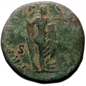 Antoninus Pius (138-161) AE, Sestertius. (Bronze, 24.96 g. 30 mm.) Rome.