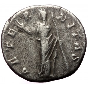 Diva Faustina Senior (Died 140/141) AR Denarius. Struck under Antoninus Pius, Rome, AD 141.