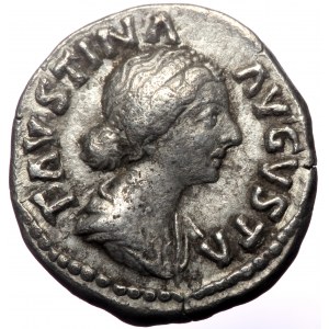 Faustina II (Augusta, 147-175) AR denarius (Silver, 17 mm, 3.19g) Rome, under Marcus Aurelius and Lucius Verus, 161-164.