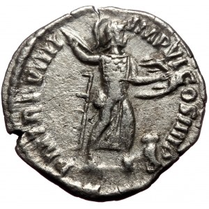 Commodus (177-192). AR, Denarius. (Silver, 3.24 g. 18 mm.) Rome.