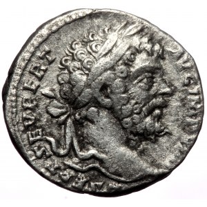 Septimius Severus (193-211) AR, Denarius. (Silver, 3.71 g. 16 mm.) Rome.