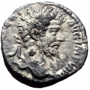 Septimius Severus (193-211) AR Denarius (Silver, 17mm, 3.39g) Rome, 196.
