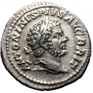 Caracalla (198-217) AR, Denarius. (Silver, 3.01 g. 19 mm.) Rome.