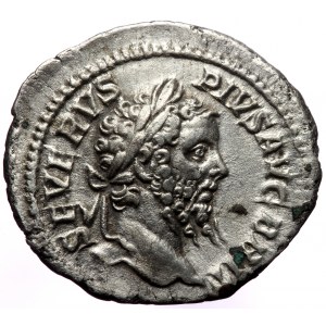 Septimius Severus (193-211). AR, Denarius. (Silver, 3.13 g. 20 mm.) Rome.
