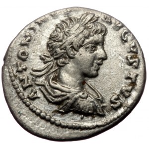 Caracalla (198-217). AR, Denarius. (Silver, 3.33 g. 19 mm.) Laodicea.