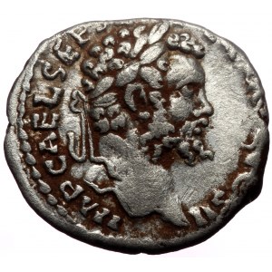 Septimius Severus (193-211). AR, Denarius. (Silver, 2.68 g. 17 mm.) Rome.
