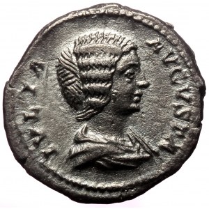 Julia Domna (Augusta, 193-217) AR denarius, Rome, under Septimius Severus and Caracalla, ca. 207-211.