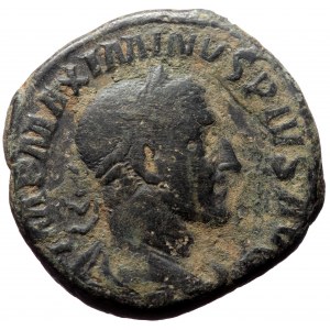 Maximinus Thrax (235-238) AE, Sestertius. (Bronze, 17.94 g. 37 mm.) Rome.