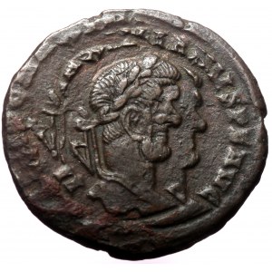 Maximianus. First reign (286-305) AE follis, Rome (?), 297-298, double striked