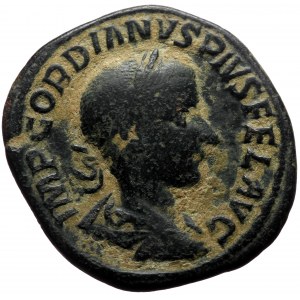 Gordian III (238-244). AE, Sestertius. (Bronze, 18.17 g. 30 mm.) Rome.