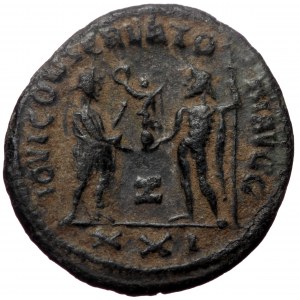 Diocletian (284-305). AE antoninianus (Bronze, 21mm, 3.59g) Antioch, 7th officina, ca 285.