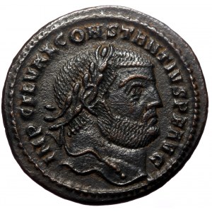 Constantius I (305-306). AE, Follis. (Bronze, 9.31 g. 27 mm.) Cyzicus.