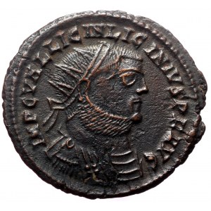 Licinius I (308-324). AE, Follis. (Bronze, 2.92 g. 21 mm.) Heraclea.
