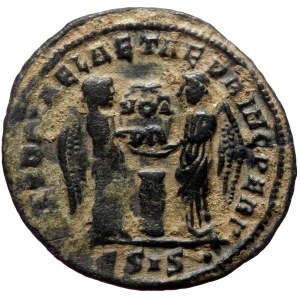 Constantine I (307-337). AE, Follis. (Bronze, 2.32 g. 21 mm.) Siscia.