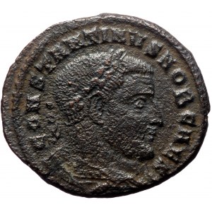 Constantine I as Caesar (306-309). AE, Nummus. (Bronze, 10.66 g. 28 mm.) Ticinum.