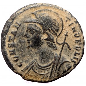 Constantine I The Great (306-337). AE, Follis. (Bronze, 2.31 g. 18 mm.) Antioch. Commemorative Series.