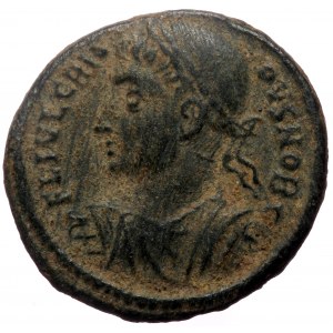 Crispus (316-326) AE follis (Bronze, 3.66g, 18mm) 325-6, Nicomedia