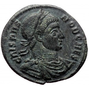 Crispus as Caesar (316-326). AE, Follis. (Bronze, 2.32 g. 19 mm.) Uncertain mint.