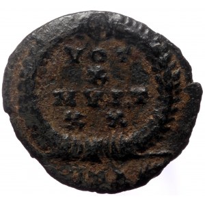 Julian II Apostata (361-363) ? AE, Follis. (Bronze, 1.79 g. 10 mm.) Uncertain mint.