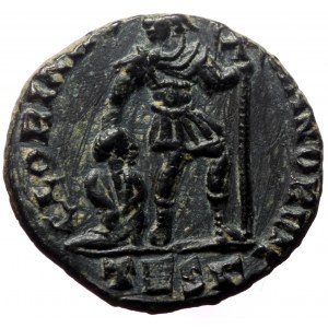 Valens (364-378) AE Follis (Bronze, 2.16g, 16mm) Thessalonica, 364;