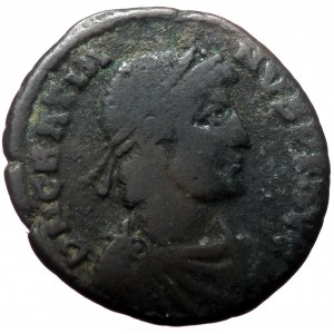 Gratian (378-383) AE MaiorinaLugdunum, AE follis