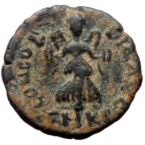 Theodosius II AE (Bronze, 0.84g, 13mm) Cyzicus. 425-435.