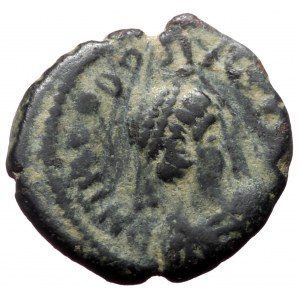 Theodosius II, AE, Nummus. (Bronze, 1.12 g. 13 mm.) Cyzicus 402-450 AD.