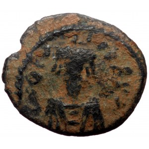 Tiberius II (?), AE, Decanummium (Bronze, 2.11 g. 18 mm.) Constantinople. 578-582 AD.