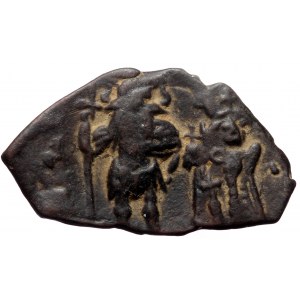 Heraclius, Heraclius Constantine & Martina (610-641) AE Follis (Bronze, 3,20g, 25mm) Constantinople