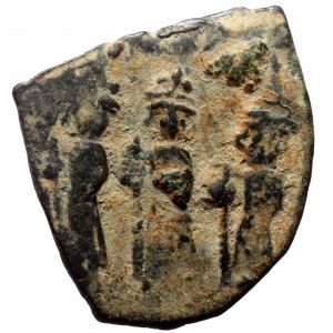 Constans II (641-668) AE follis (Bronze, 23mm, 3.25g) Anepigraphic, Constantinople, 659/60.