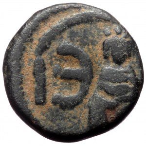 Justin I, AE, Pentanummium (Bronze, 1.81 g. 12 mm.) Antioch. 518-527 AD.