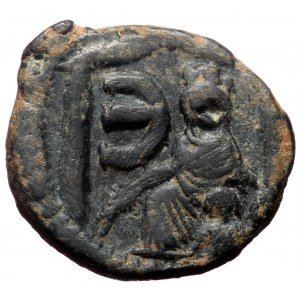 Justin I, AE, Pentanummium (Bronze, 1.84 g. 13 mm.) Antioch. 518-527 AD.