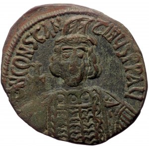 Constantine IV, AE, Follis (Bronze, 17.93 g. 33 mm.) Constantinople. 668-685 AD.