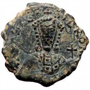 Constantine VII and Romanus I (913-959) AE Follis (Bronze, 6,65g, 26mm) Constantinople