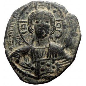 Anonymous. Class B. Romanus III, AE, Follis. (Bronze, 7.37 g. 28 mm.) Constantinople. Anonymous. Class B. 1028-1034 AD.