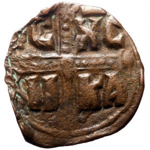 Anonymous. Class C. Michael IV, AE, Follis (Bronze, 7.36 g. 24 mm.) Constantinople. Anonymous. Class C. 1030-1050 AD.