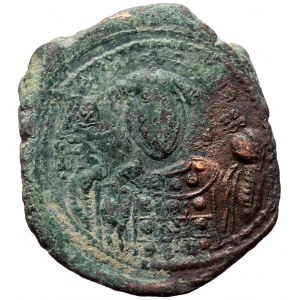 Michael VII Ducas, AE, Follis (Bronze, 10.13 g. 29 mm.) Constantinople. 1071-1078 AD.