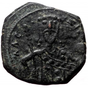 Alexius I Comnenus. AE, Tetarteron. (Bronze 1.95 g. 17 mm). Uncertain mint. 1092-1181 AD.
