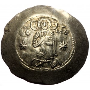Manuel I, EL, Aspron Trachy. (Electrum 4.54 g. 32 mm.) Constantinople. 1143-1180 AD.