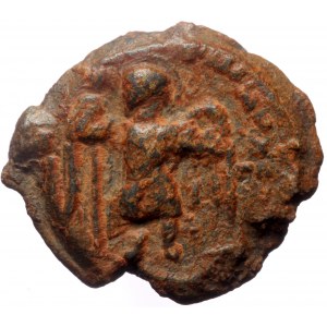 Byzantine Lead Seal (Lead, 11.98 g. 25 mm. ) Anonymous (11th century)