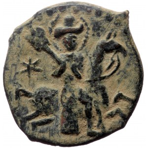Seljuks, Rum. Rukn al-Din Sulayman bin Qilich Arslan, AE, Fals. (Bronze, 7.51 g. 25 mm.) 1197-1204 AD / 593- 600 AH.