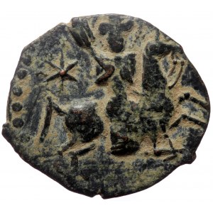 Seljuks, Rum. Rukn al-Din Sulayman II, as Malik, AE, Dirham. (Bronze, 5.70 g. 28 mm).1193-1196 AD / 589-592 AH.