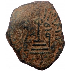 Islamic, Umayyad Caliphate. Abd al-Malik ibn Marwan, AE, Fals. (Bronze, 1.60 g. 20 mm.) 685-705 AD / 65-86 AH.