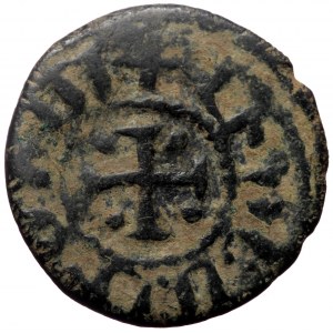 Armenia, Cilician Armenia. Hetoum I, AE, 1 Kardez. (Bronze, 4.45 g. 23 mm.) Sis. 1226-1270 AD.