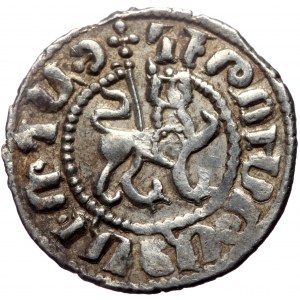 Armenia, Cilician Armenia. Hetoum I, AR, 1 Tram. (Silver 3.18 g. 20 mm.) 1226-1270 AD.